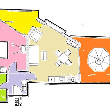 Lägenhet Akb Sea View Aheloy